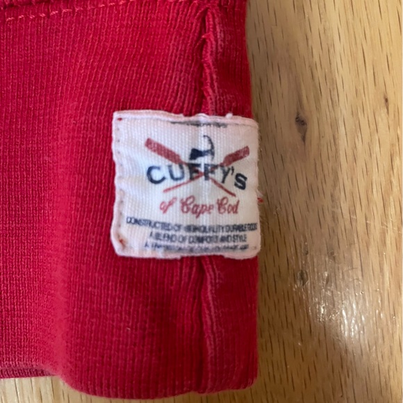 Cuffy’s CAPE COD Red Hoodie Size Medium - Picture 5 of 9